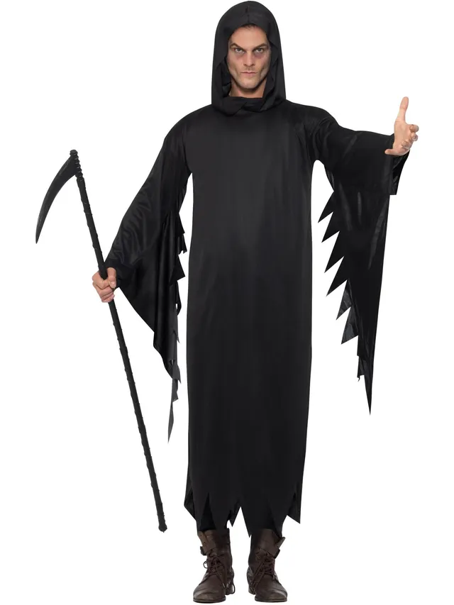 smiffys-fever-screamer-kost-m-schwarz-m-kapuze image 1