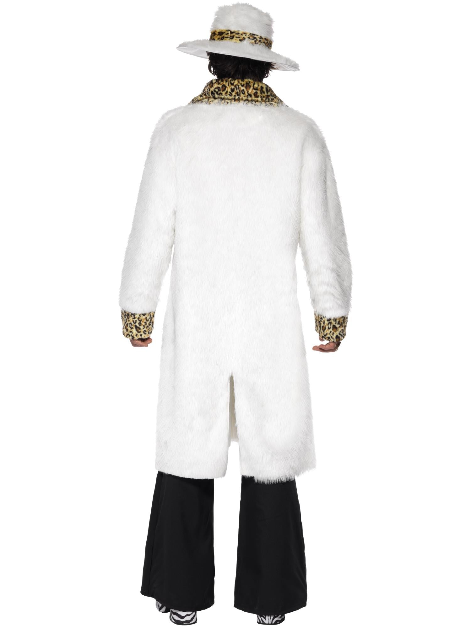 smiffys-fever-pimp-kost-m-wei-leo-herren-mantel-hut-70er image 2