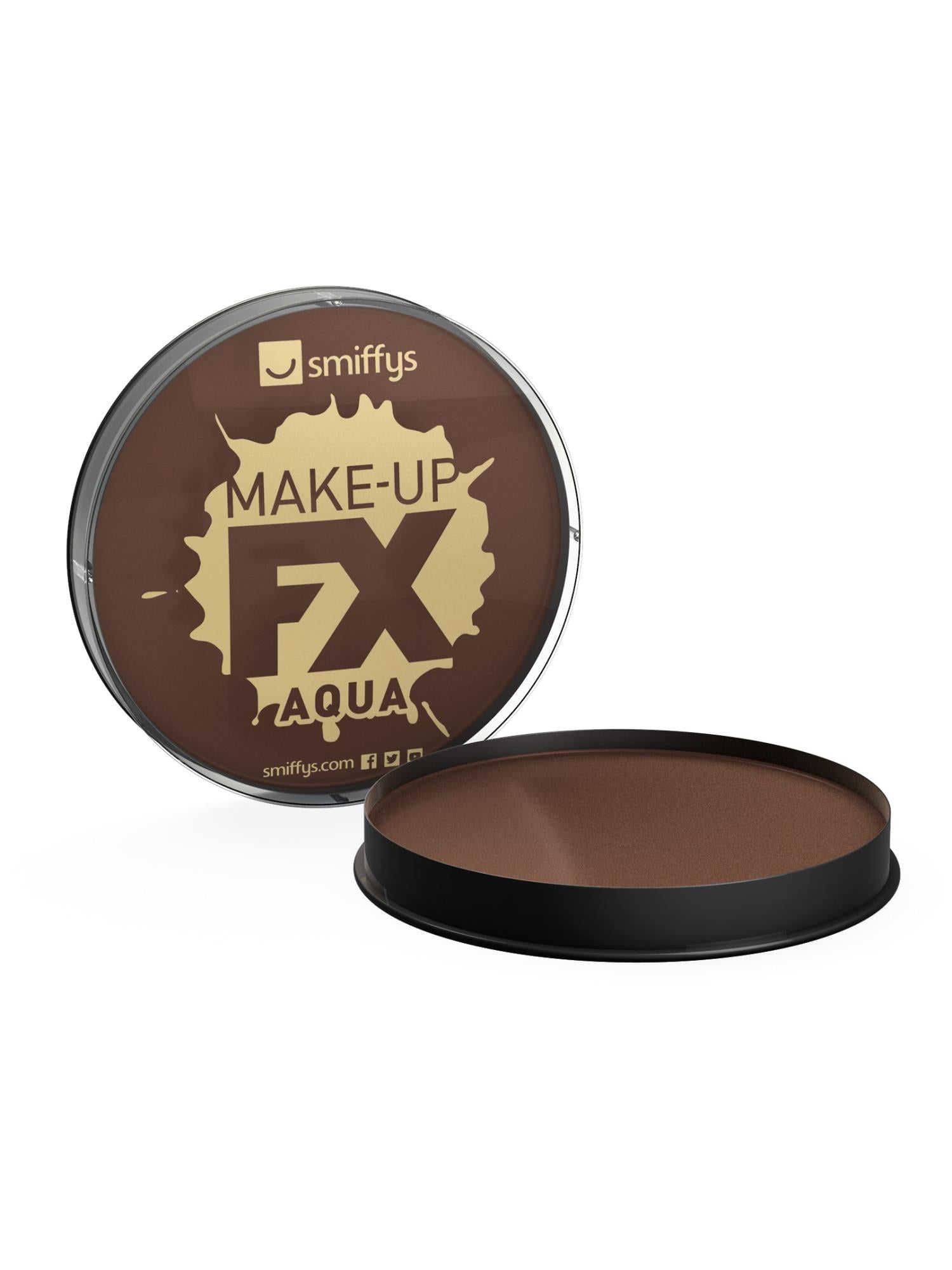 smiffys-make-up-fx-schminke-dunkelbraun-16-ml-aqua image 2