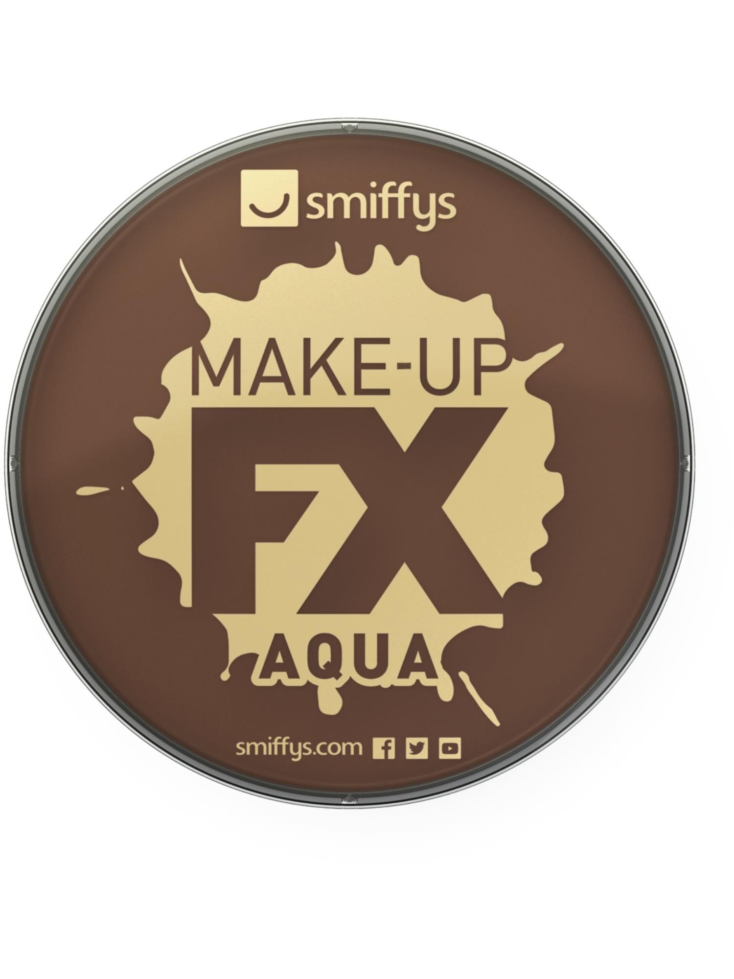 smiffys-make-up-fx-schminke-dunkelbraun-16-ml-aqua image 1