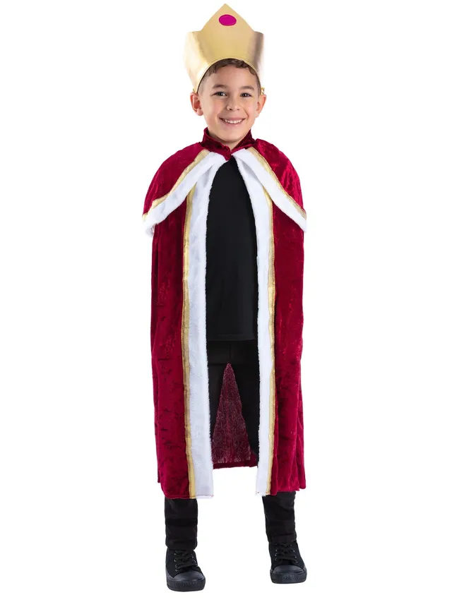 smiffys-fever-kiddy-king-k-nig-kost-m-kinder-lila-mit-krone image 1