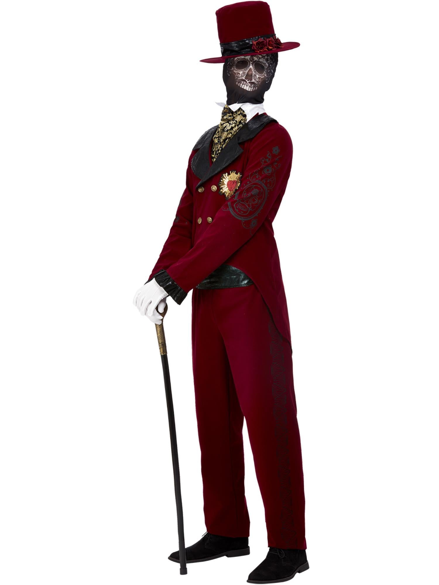 smiffys-fever-dotd-groom-kost-m-deluxe-bordeaux-gr-l image 4