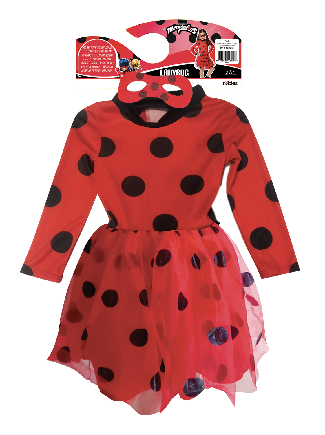 rubies-ladybug-tutu-kleid-marienk-fer-kost-m-rot image 2
