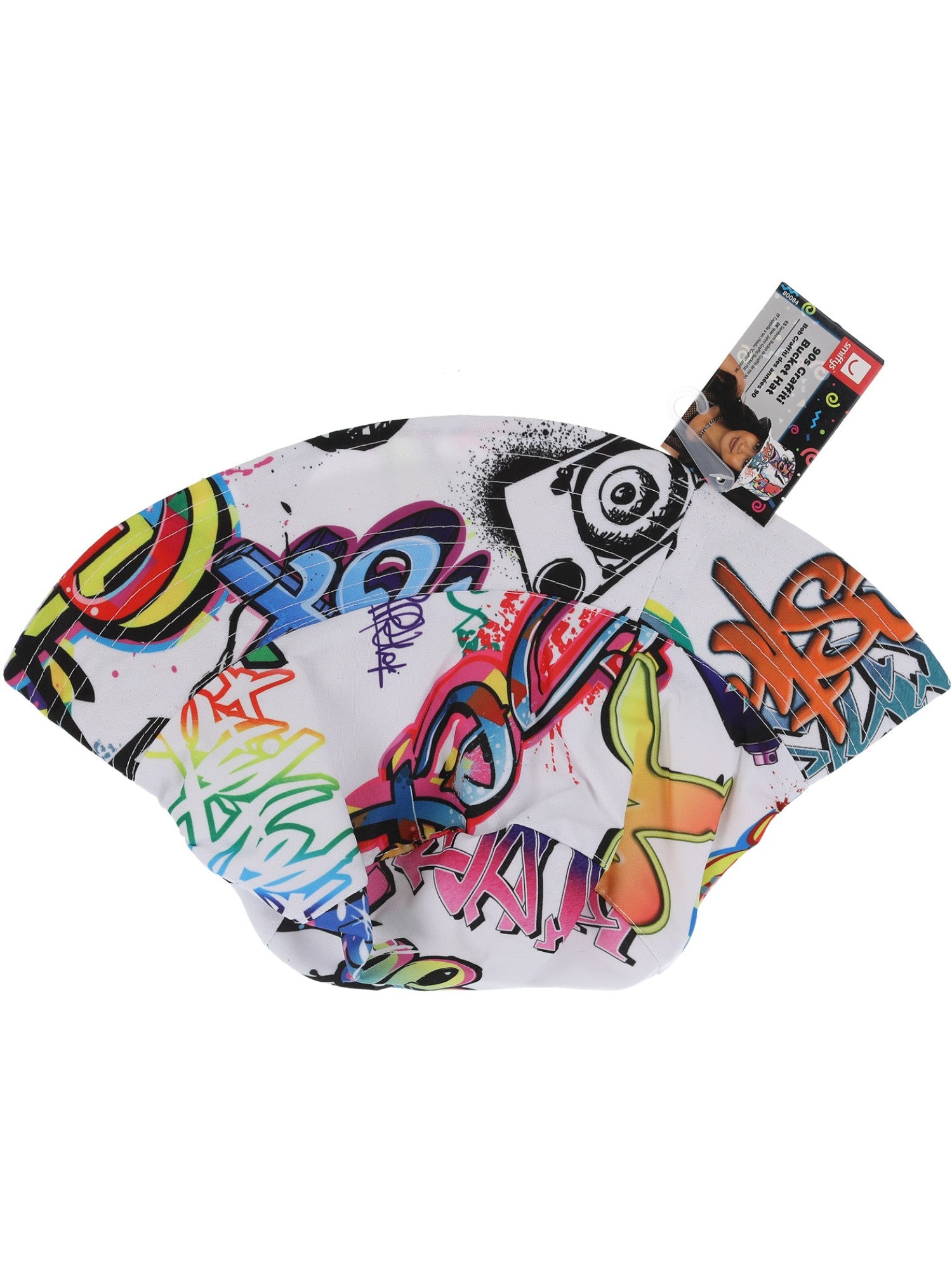smiffys-fever-90s-graffiti-bucket-hat-fischerhut-bunt image 3