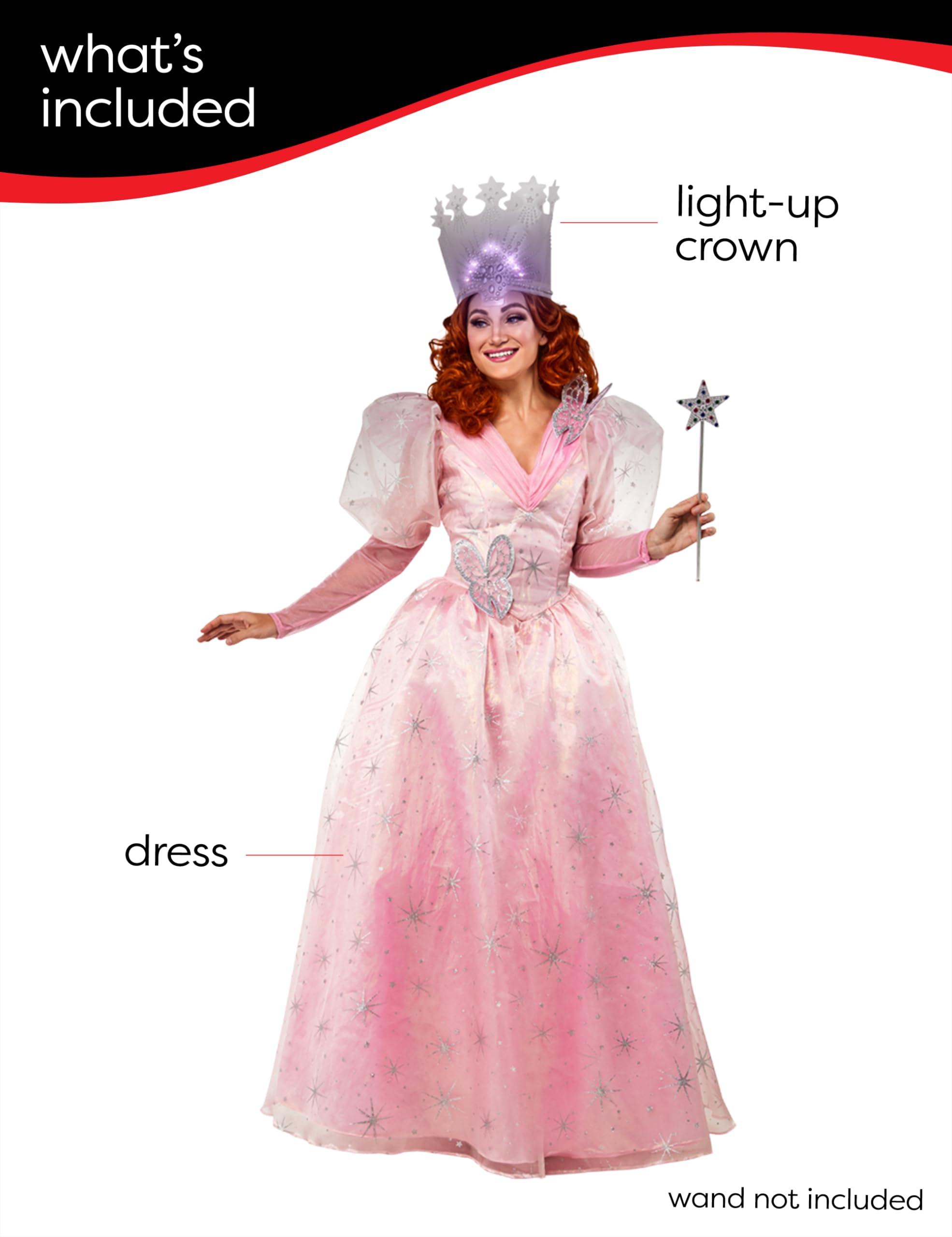rubie-s-deluxe-glinda-kost-m-zauberer-von-oz-gr-e-s-rosa image 2