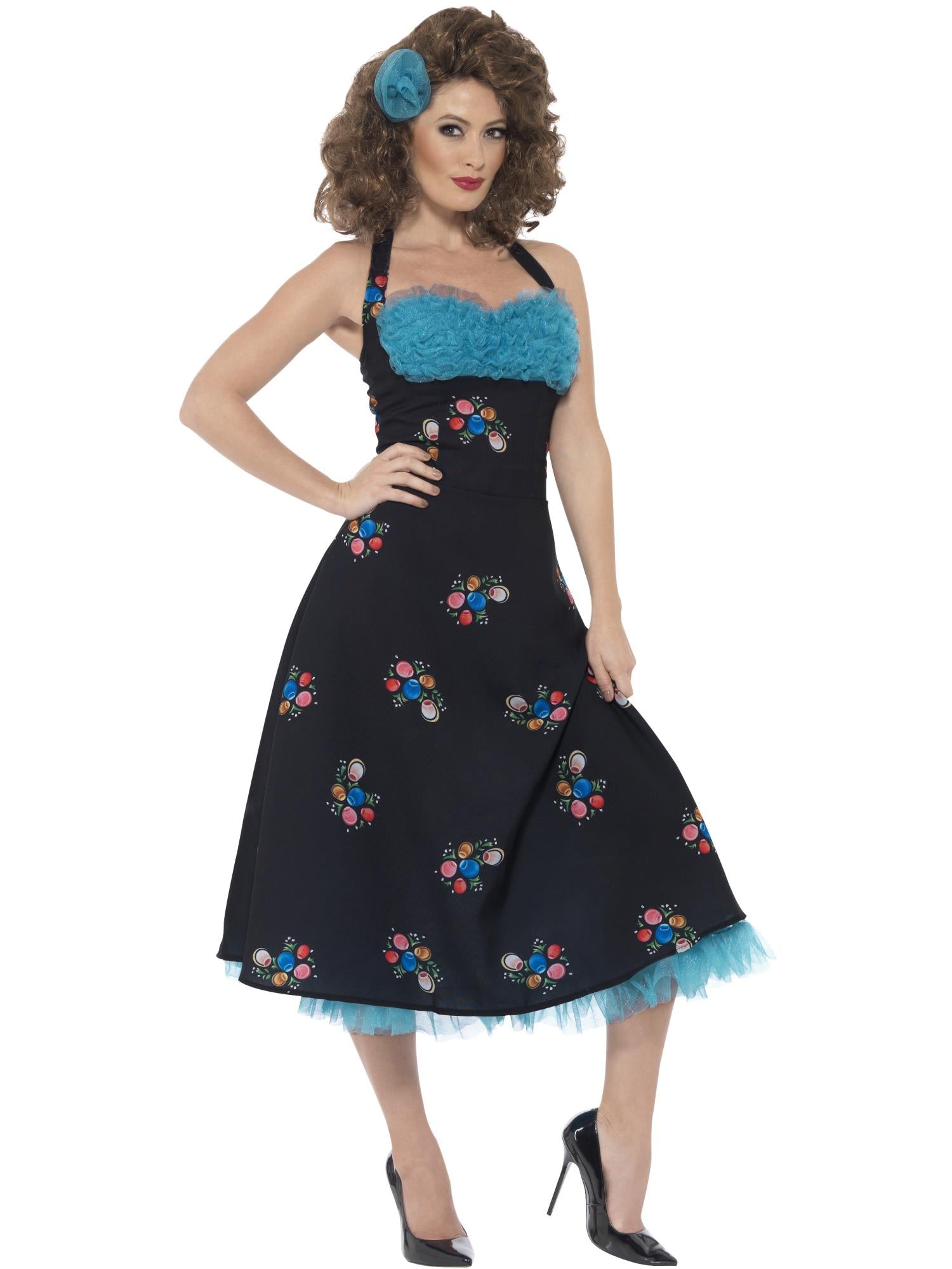smiffys-fever-grease-cha-cha-kost-m-damen-m-schwarz image 1