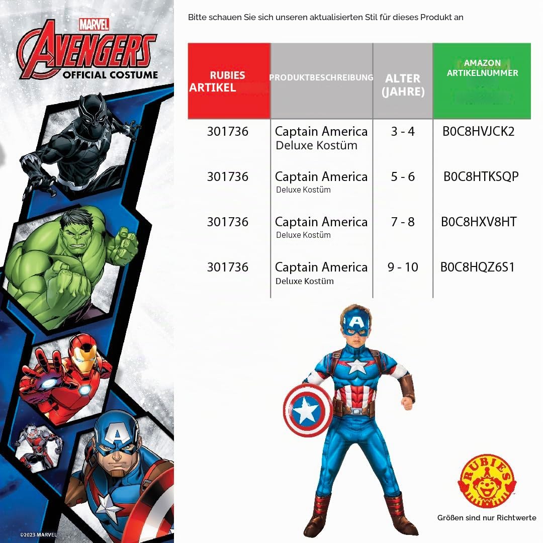 rubie-s-deluxe-captain-america-kinderkost-m-s-muskel image 3