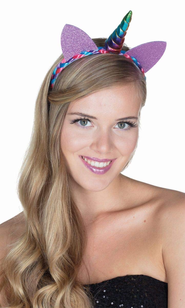 rubie-s-deluxe-4150576-einhorn-haarreif-metallic-multi-color image 1