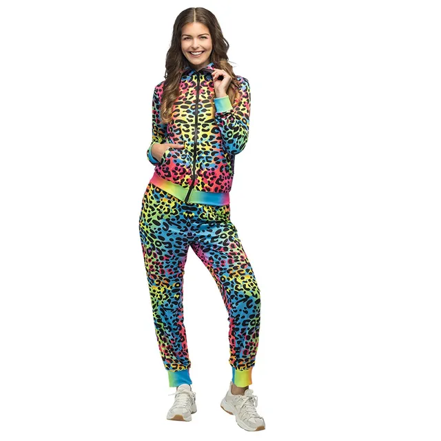 boland-leopard-art-trainingsanzug-damen-neon-gr-e-s image 1