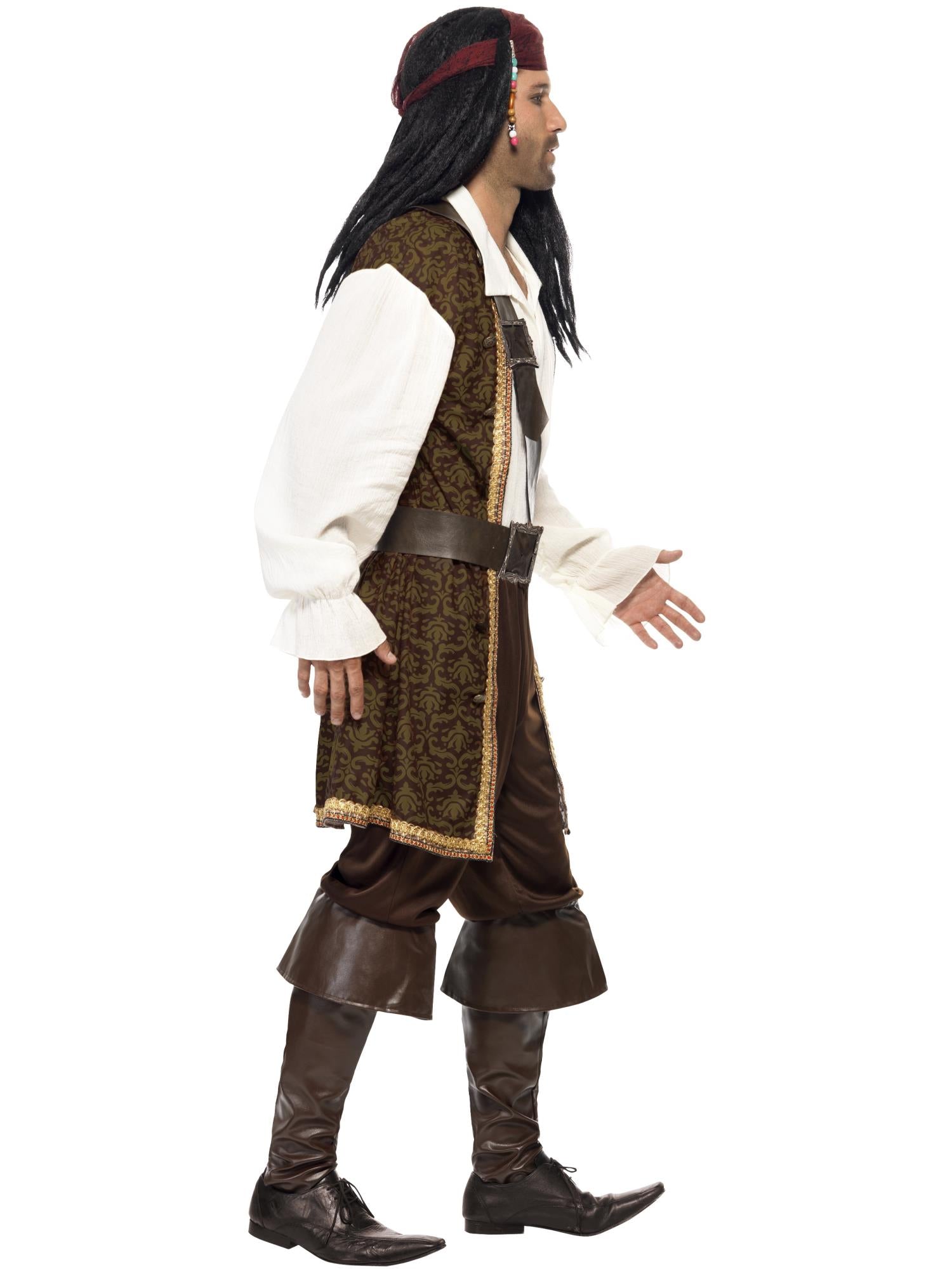 smiffys-fever-high-seas-pirate-piratenkost-m-braun-m image 3
