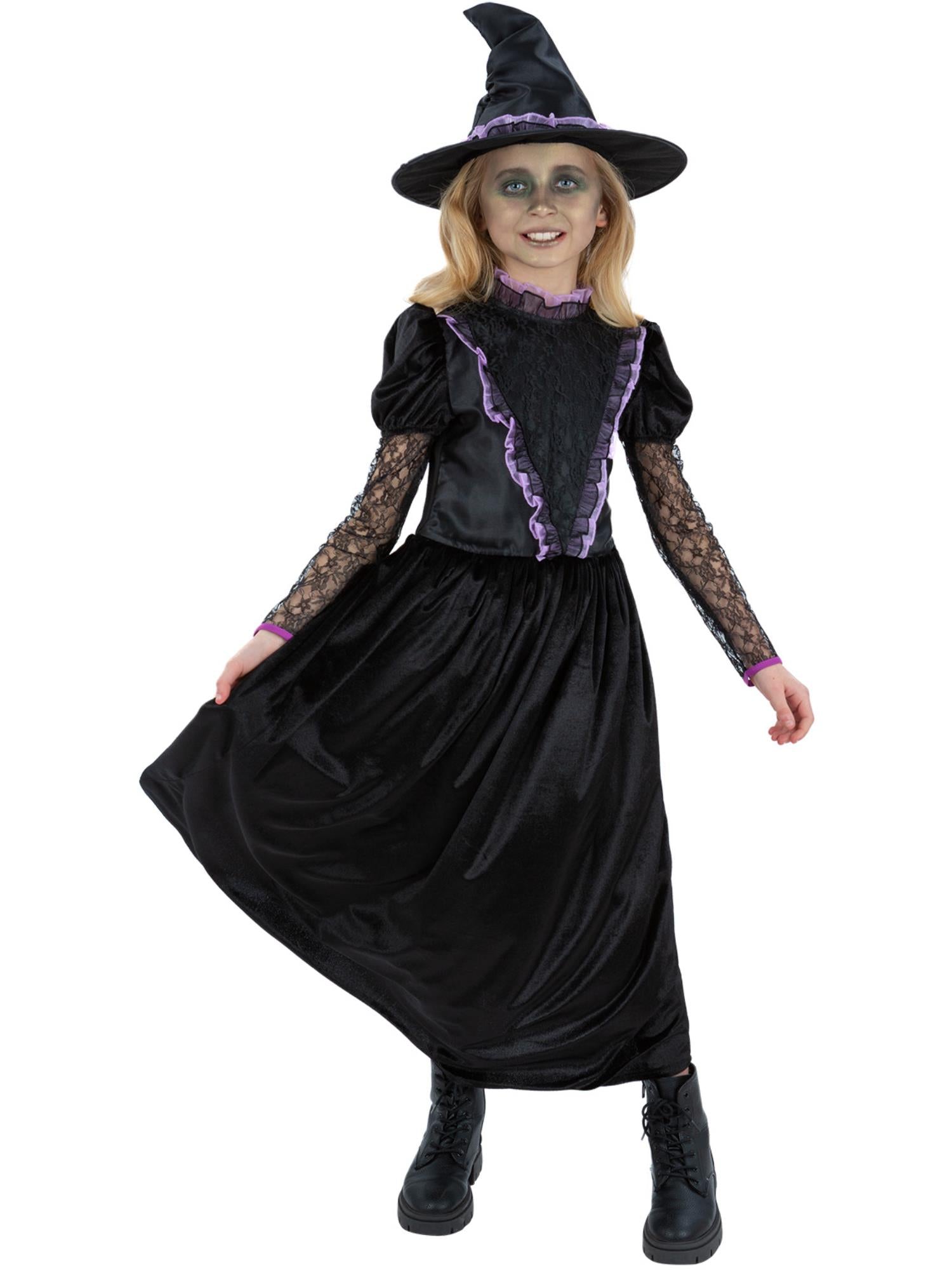 smiffys-fever-witch-from-the-west-hexenkost-m-m-dchen-schwarz-lila-m image 4