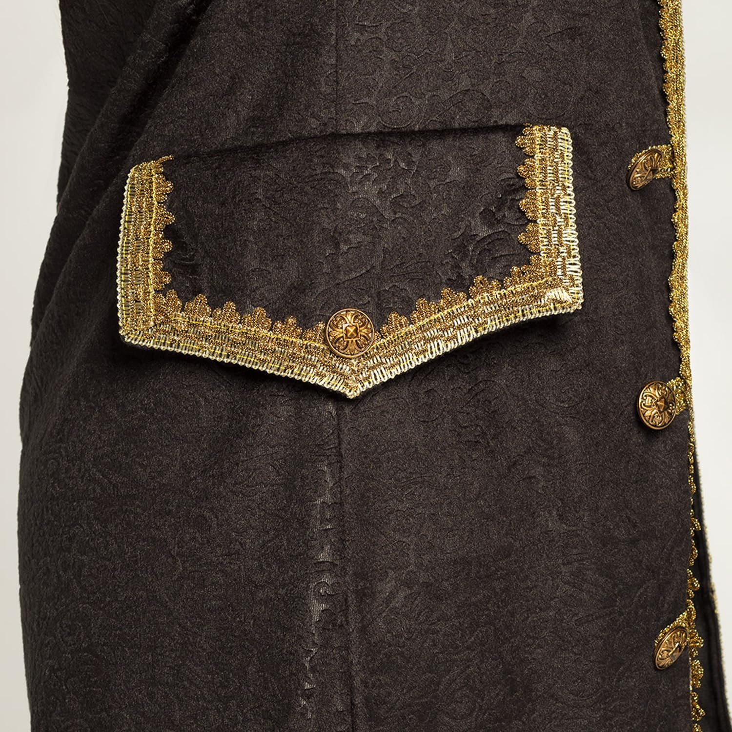 boland-piratin-jacke-schwarz-gold-damen-gr-42 image 3