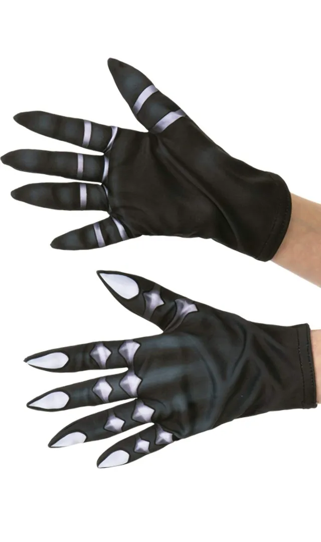 rubie-s-deluxe-black-panther-handschuhe-kinder-zubeh-r image 1