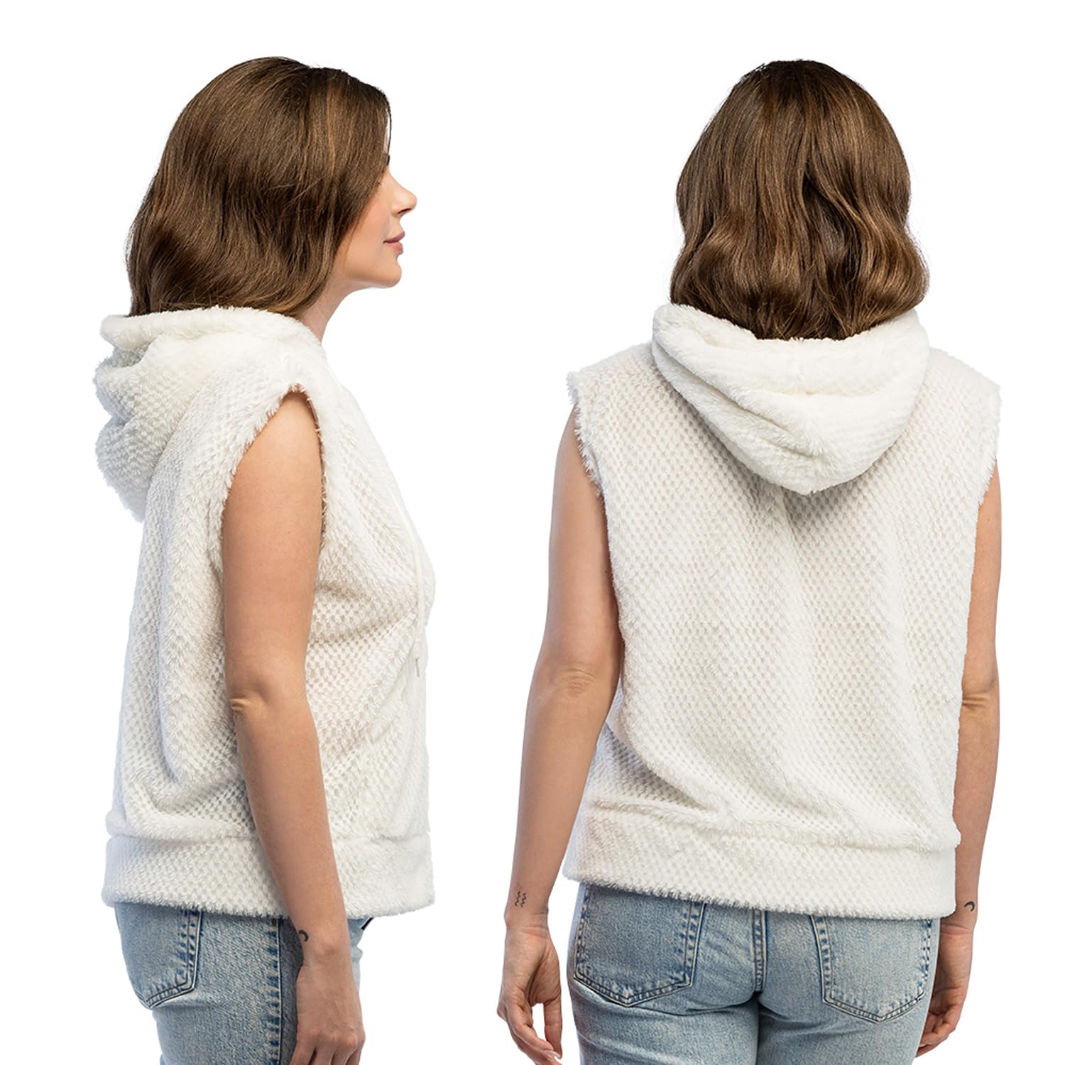 boland-weste-fluffy-wei-l-xl-kunstfell-felljacke-kost-m image 8