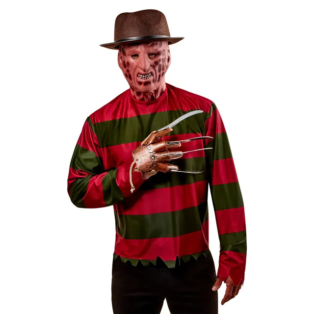 rubie-s-deluxe-freddy-krueger-kost-m-herren-shirt-mit-maske image 1