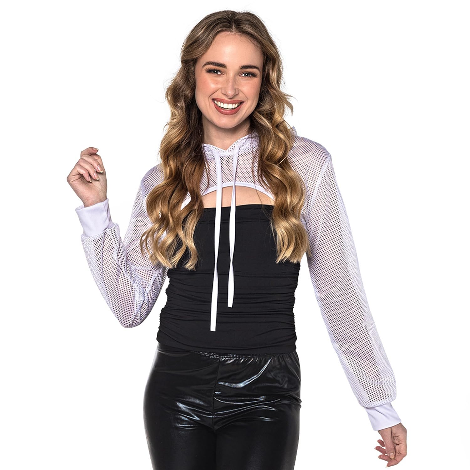 boland-fischnetz-bolero-hoodie-wei-gr-e-m image 1