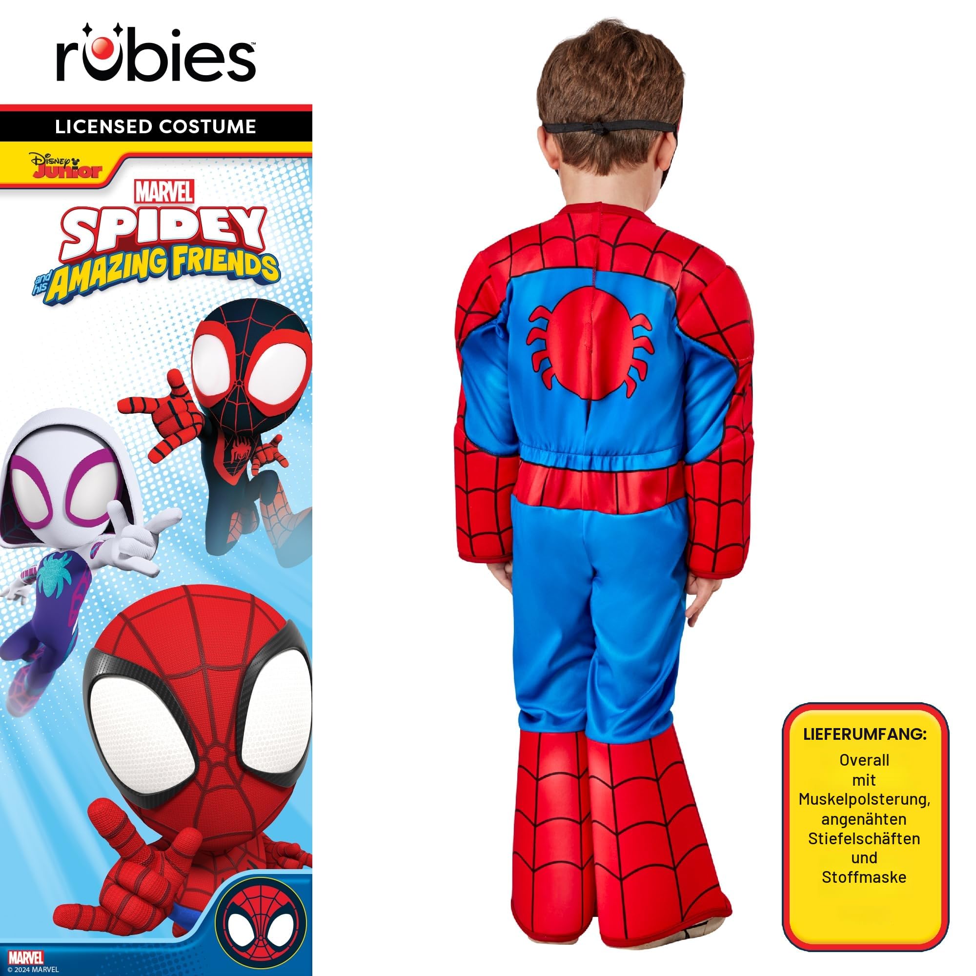 rubie-s-deluxe-spiderman-saf-kost-m-kinder-2-3-jahre-mit-maske image 2