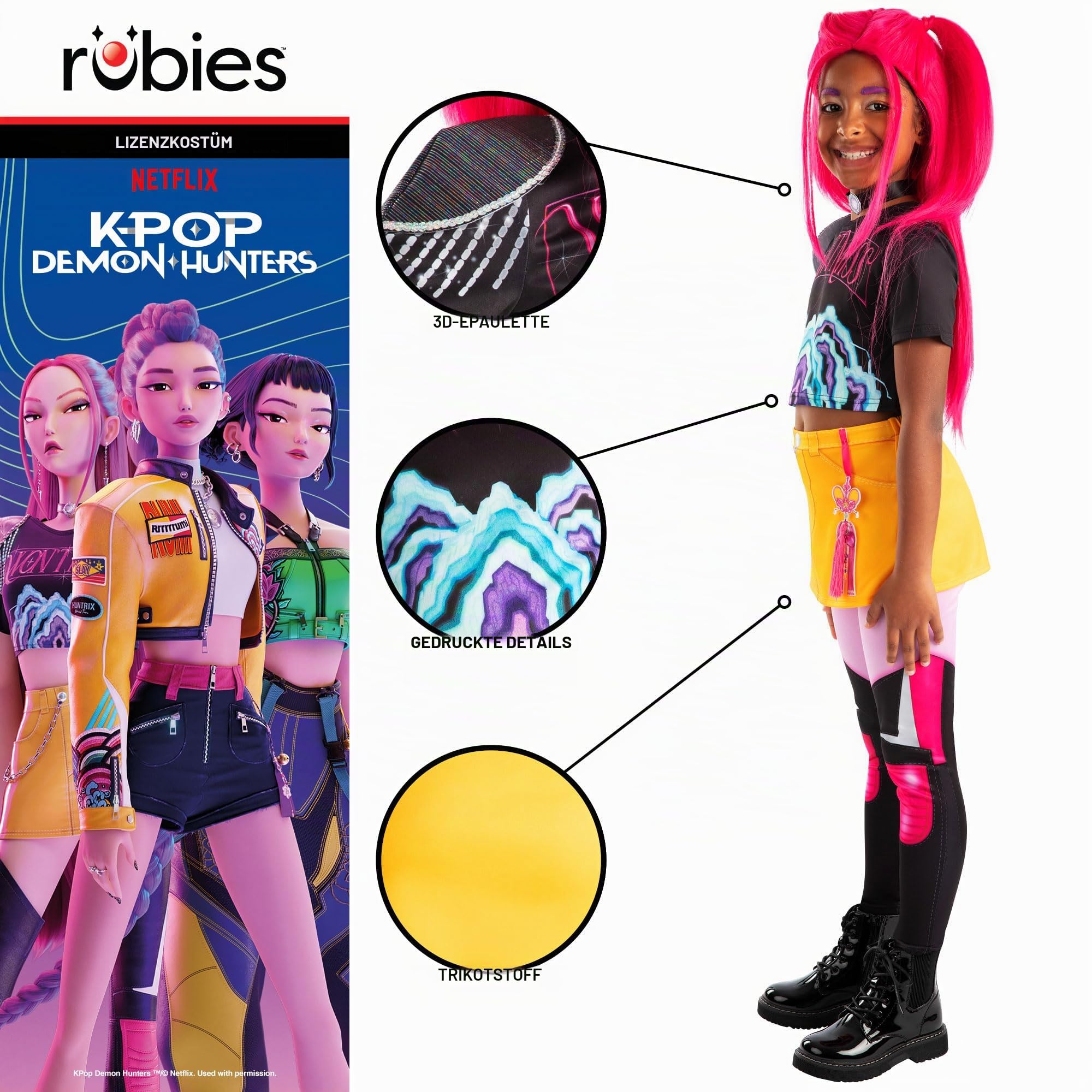 rubie-s-deluxe-kpop-demon-hunters-mira-kinderkost-m-7-8-jahre image 4