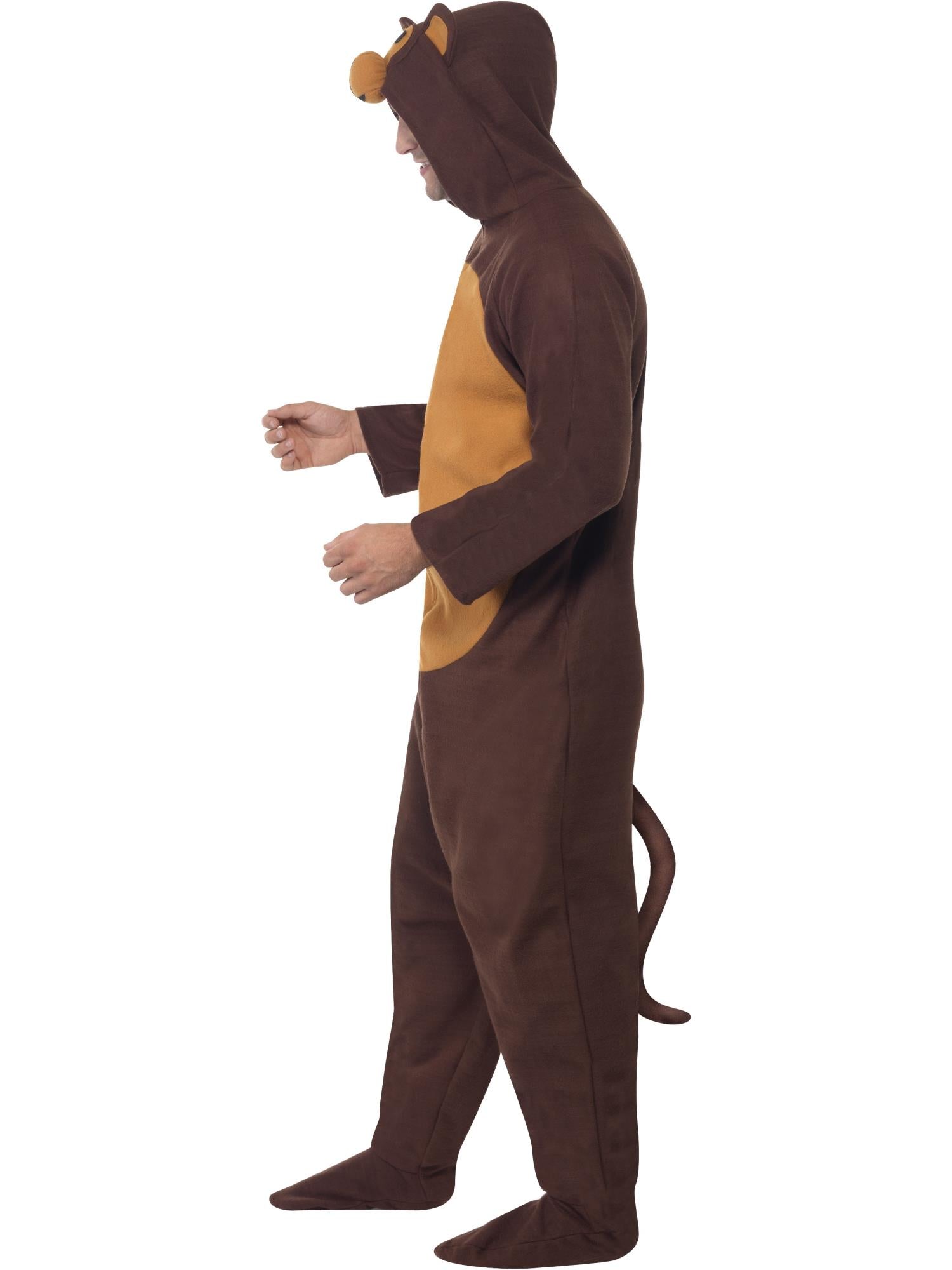 smiffys-fever-affen-kost-m-overall-braun-kapuze-m image 3