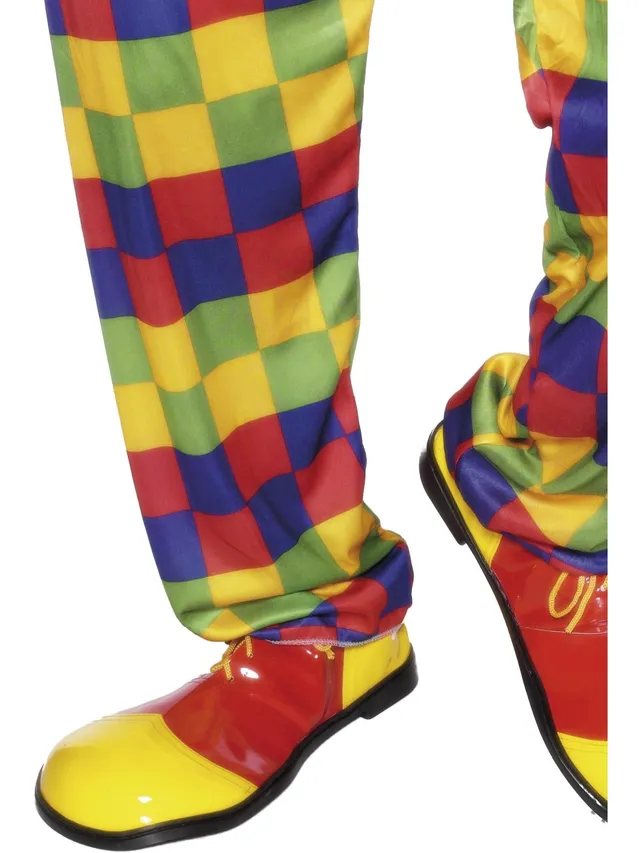 smiffys-fever-clown-schuhe-berzieher-rot-gelb-erwachsene image 1