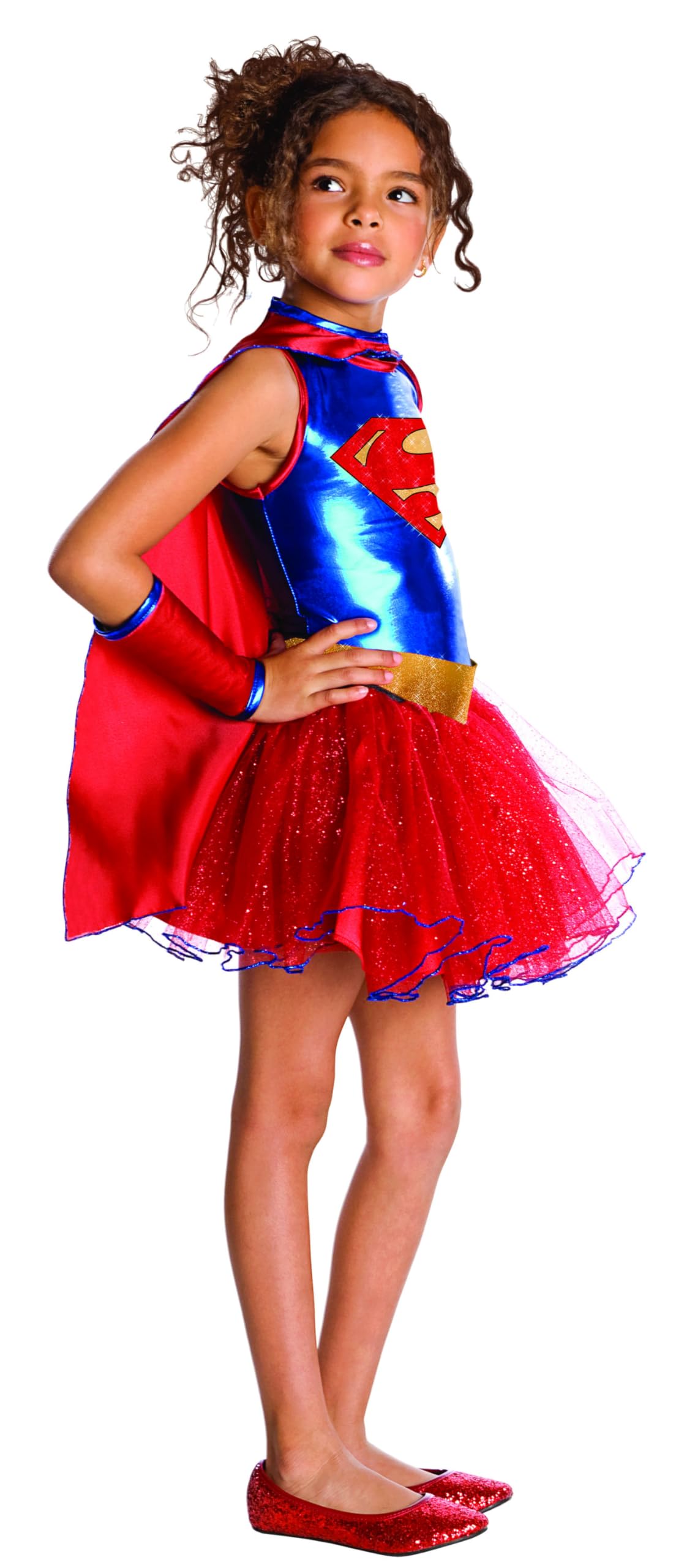rubie-s-deluxe-supergirl-tutu-kost-m-4-6-jahre-rot-blau image 2