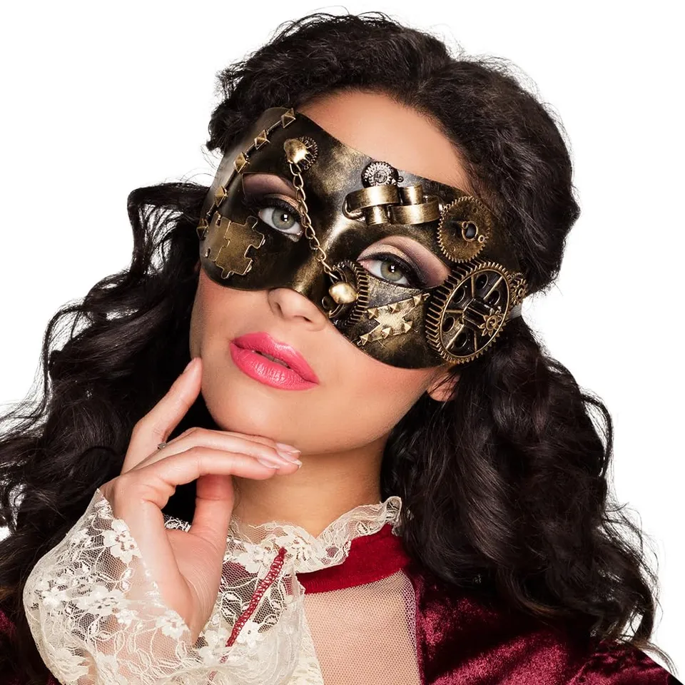 boland-masks-steampunk-augenmaske-bronze-karneval image 1