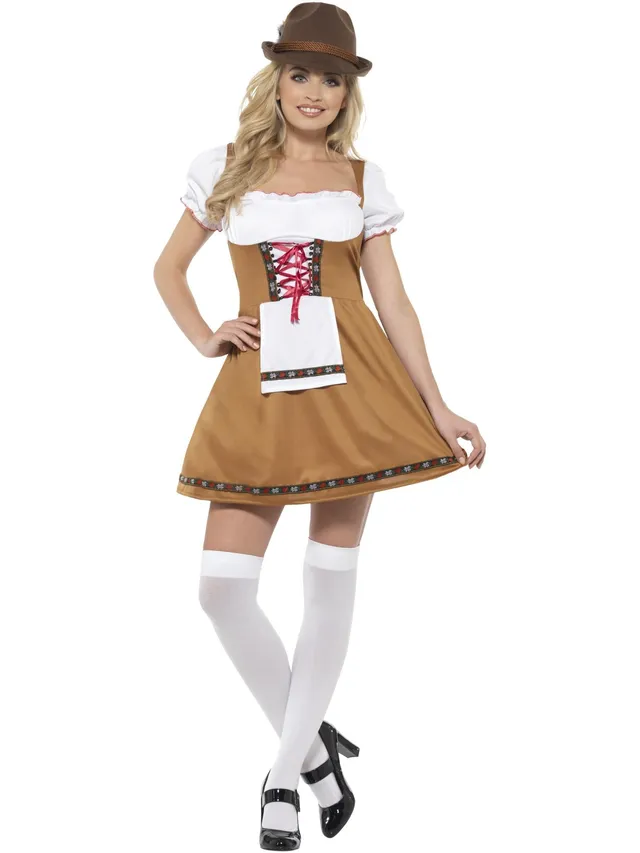 smiffys-fever-bavarian-beer-maid-dirndlkost-m-braun image 1