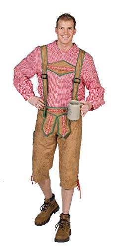 rubie-s-deluxe-karo-hemd-kost-m-rot-wei-gr-52-baumwolle image 4
