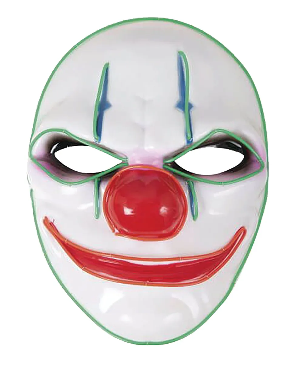 rubies-clown-maske-leuchtend-gr-n-mit-batteriebox image 1
