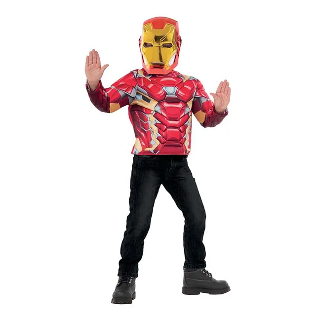 rubie-s-deluxe-iron-man-kost-m-kinder-5-8-jahre-mit-maske image 1
