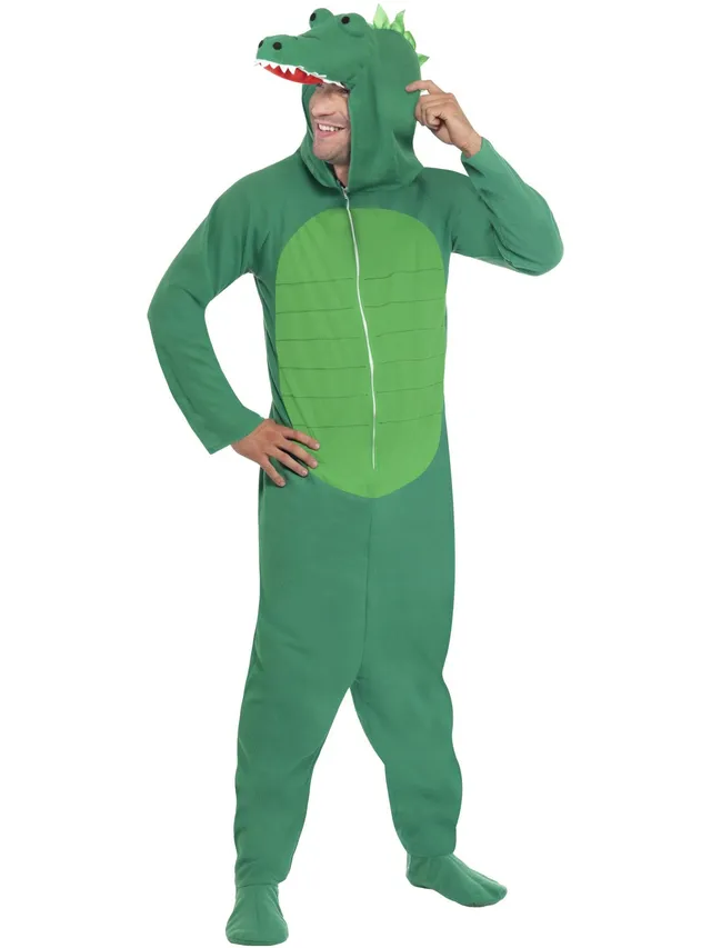smiffys-fever-krokodil-kost-m-gr-n-overall-m-l image 1