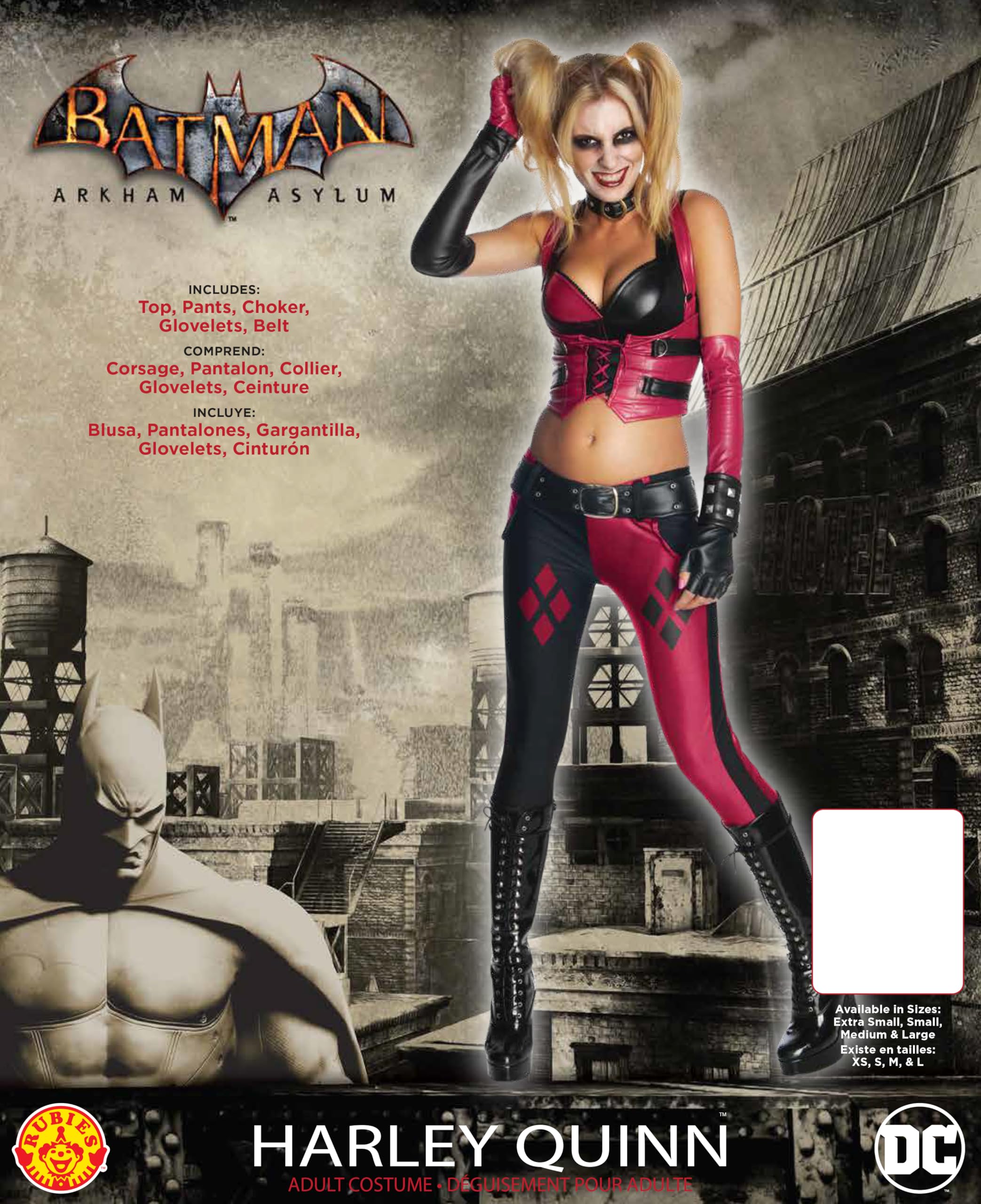 rubie-s-harley-quinn-arkham-city-kost-m-m-rot-blau-damen image 4