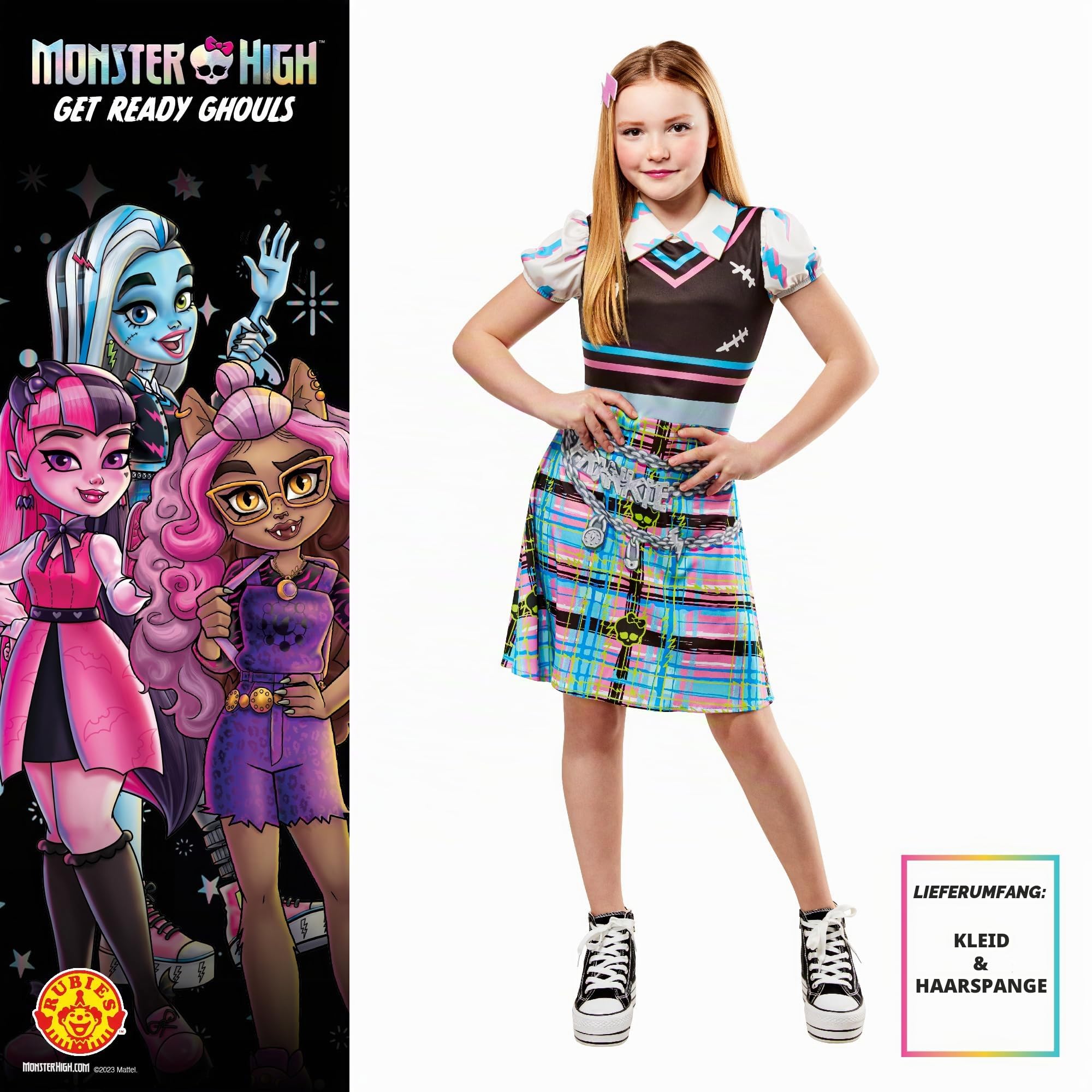 rubie-s-deluxe-frankie-stein-monster-high-kost-m-m-dchen-5-6-jahre image 2