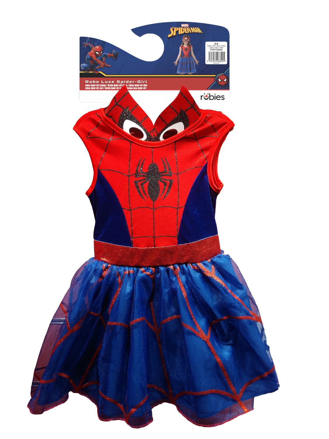 rubie-s-spider-man-tutu-kleid-blau-mit-maske-einheitsgr-e image 6