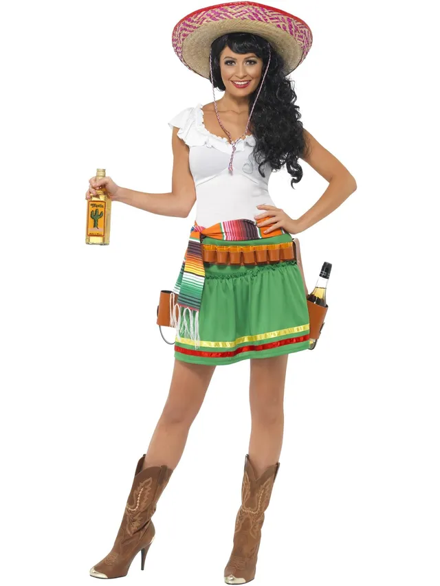 smiffys-fever-tequila-shooter-girl-kost-m-gr-n-damen-29132 image 1