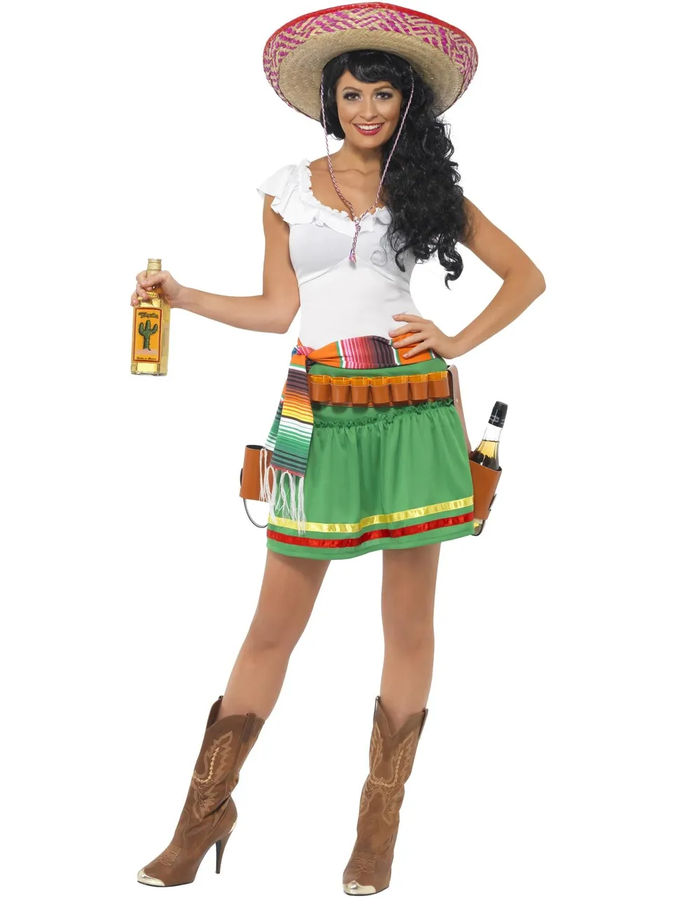 smiffys-fever-tequila-shooter-girl-kost-m-gr-n-damen-29132 image 1