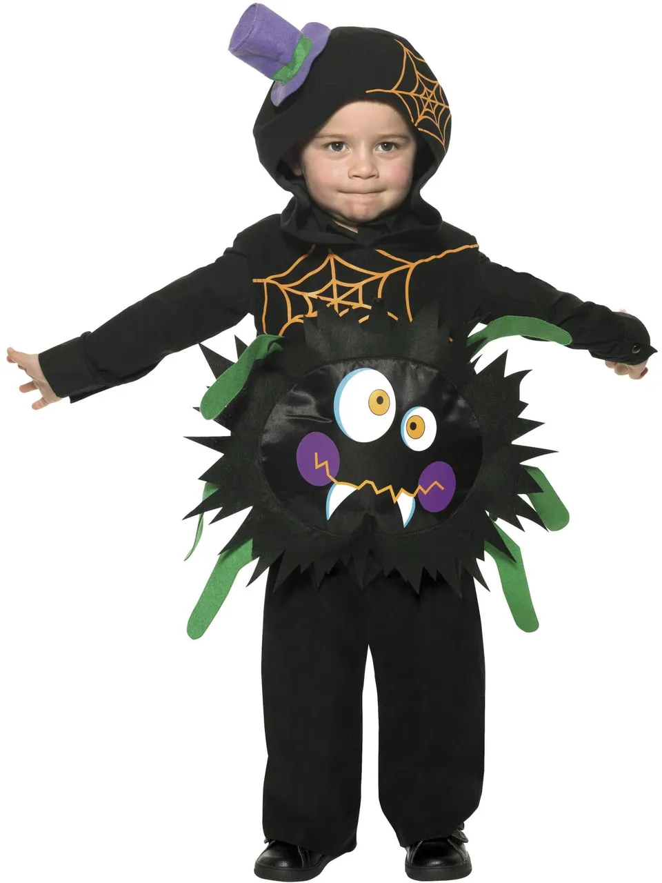 smiffys-fever-crazy-spider-kost-m-kleinkind-3-4-schwarz image 1