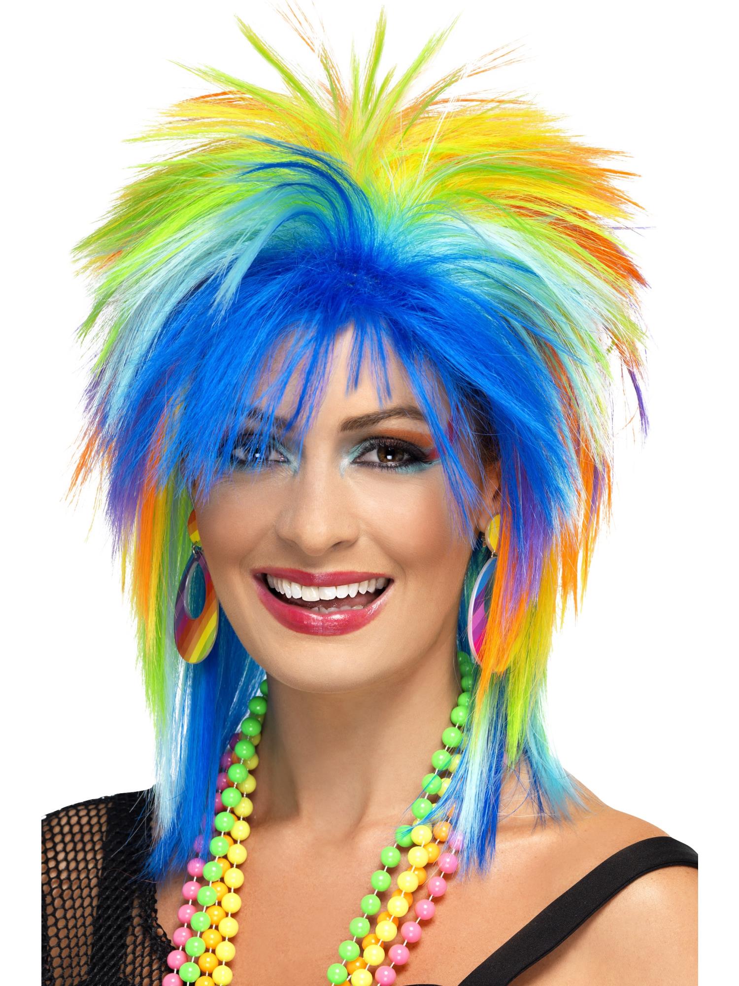 smiffys-fever-80s-rainbow-punk-per-cke-bunt-vokuhila image 1