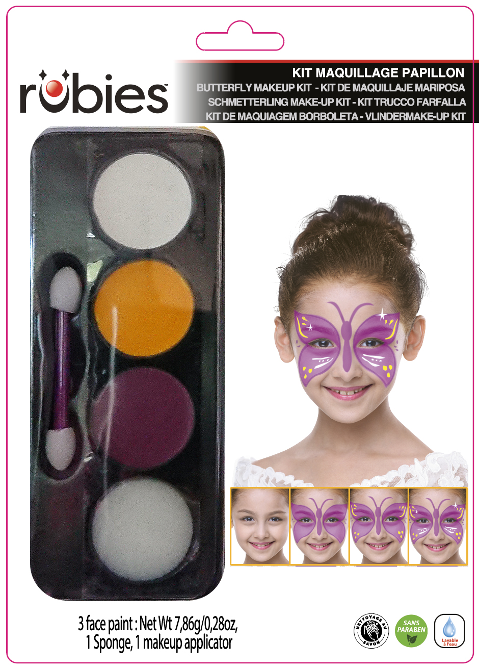 rubie-s-schmetterling-schminkpalette-kinder-4-farben-pinsel image 2
