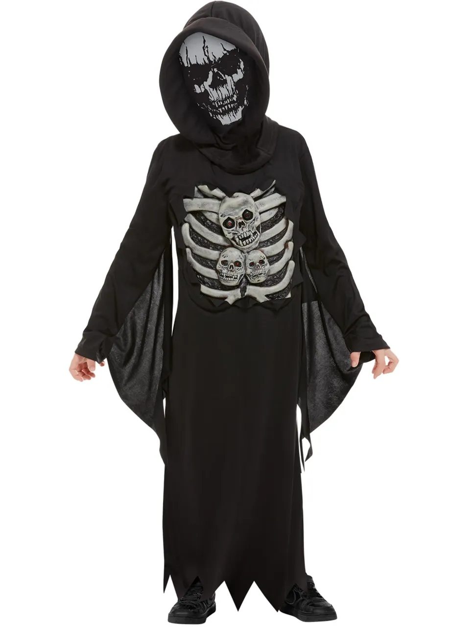 smiffys-fever-skeleton-reaper-kost-m-jungen-schwarz image 1
