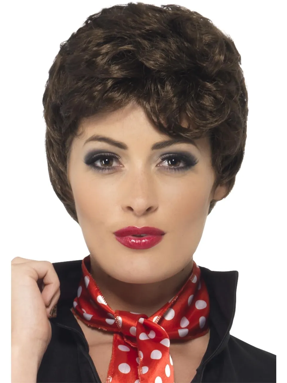smiffys-fever-grease-rizzo-per-cke-braun-kurz-lockig image 1