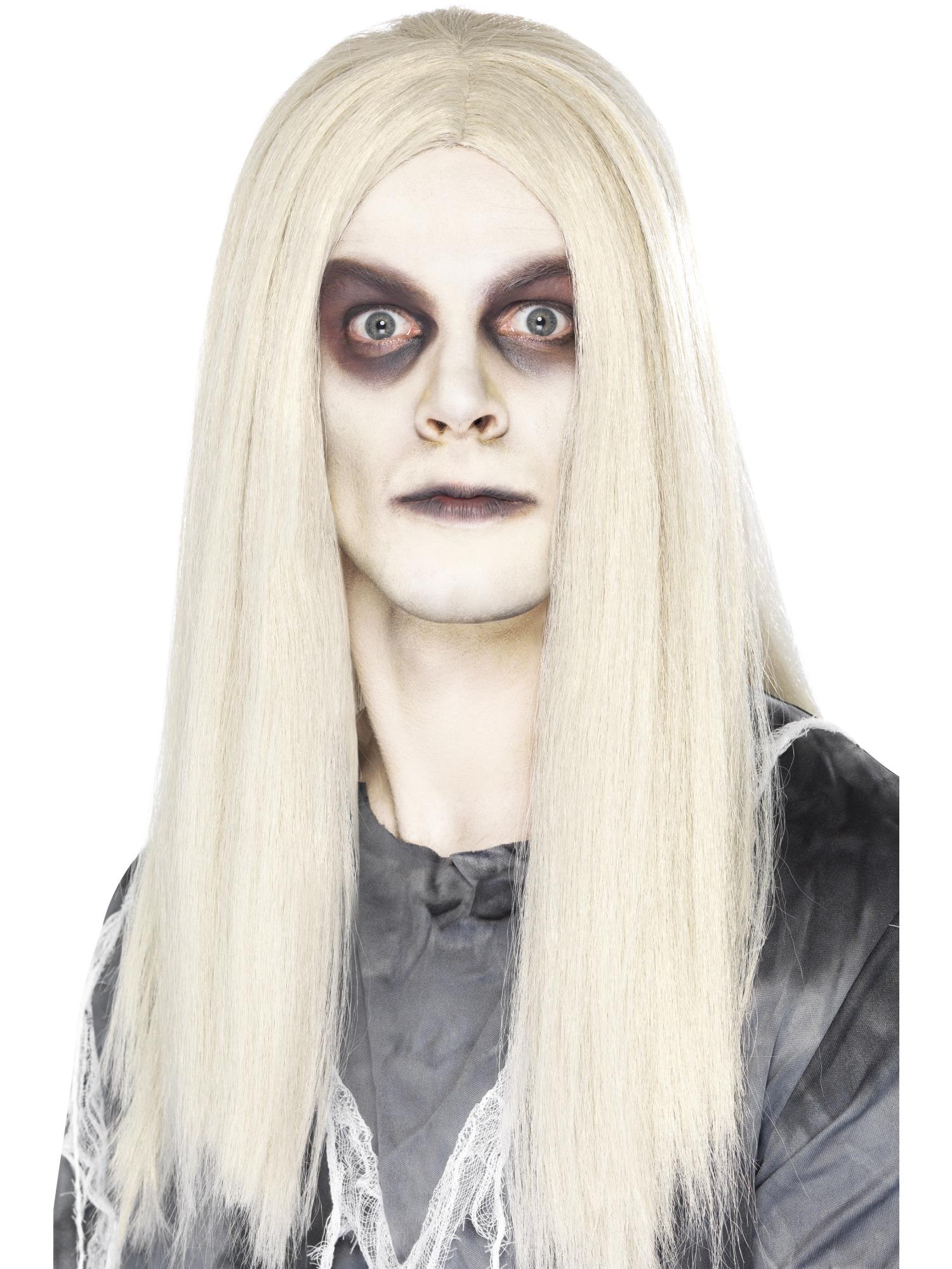smiffys-fever-ghostly-spirit-per-cke-grau-lang-geist image 1