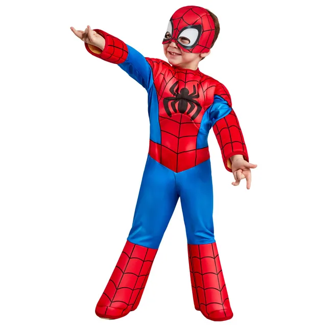 rubie-s-deluxe-spiderman-saf-kost-m-kinder-2-3-jahre-mit-maske image 1