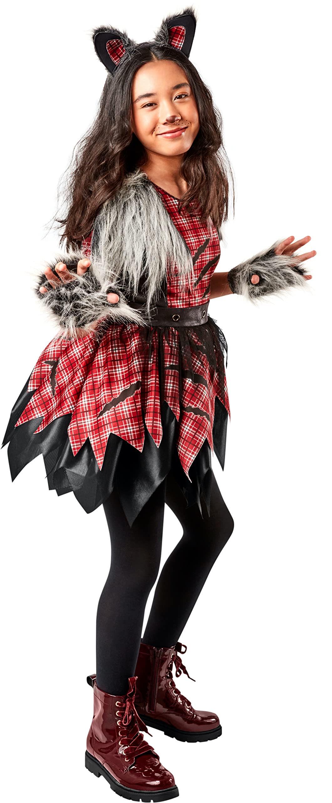 rubie-s-deluxe-werwolf-kost-m-m-dchen-kleid-mit-zubeh-r image 2