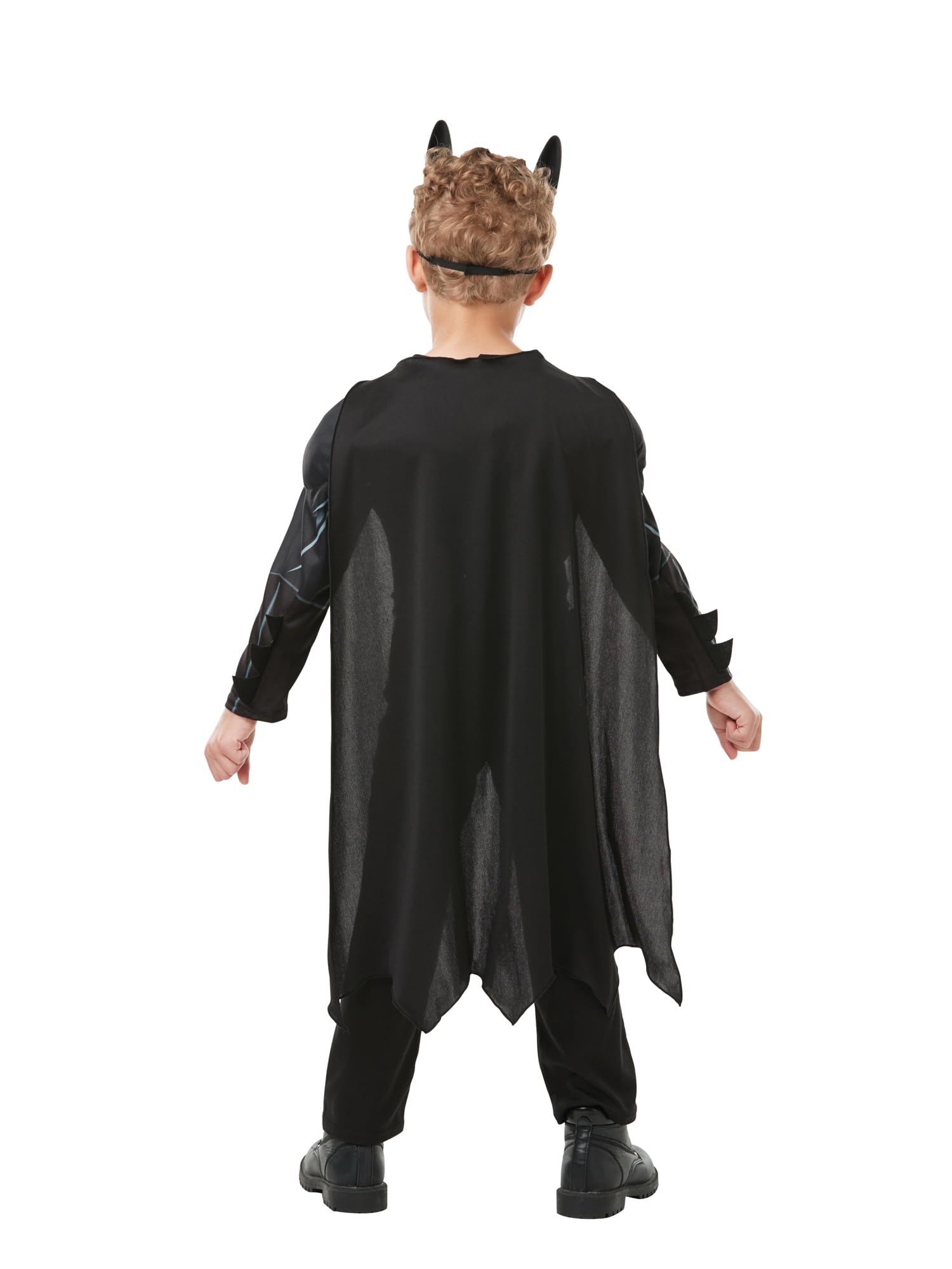 rubie-s-deluxe-batman-kinderkost-m-9-10-jahre-schwarz-muskelanzug image 3