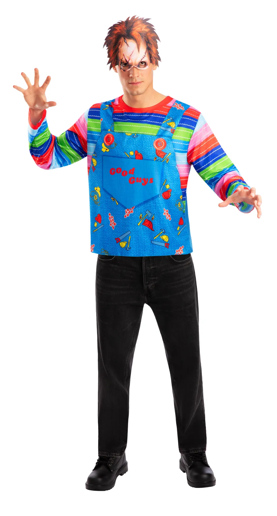 rubies-chucky-top-maske-horror-kost-m-set-gr-e-m-l image 1