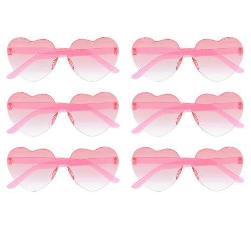 boland-love-peace-partybrille-6er-set-rot-hippie-fasching image 8