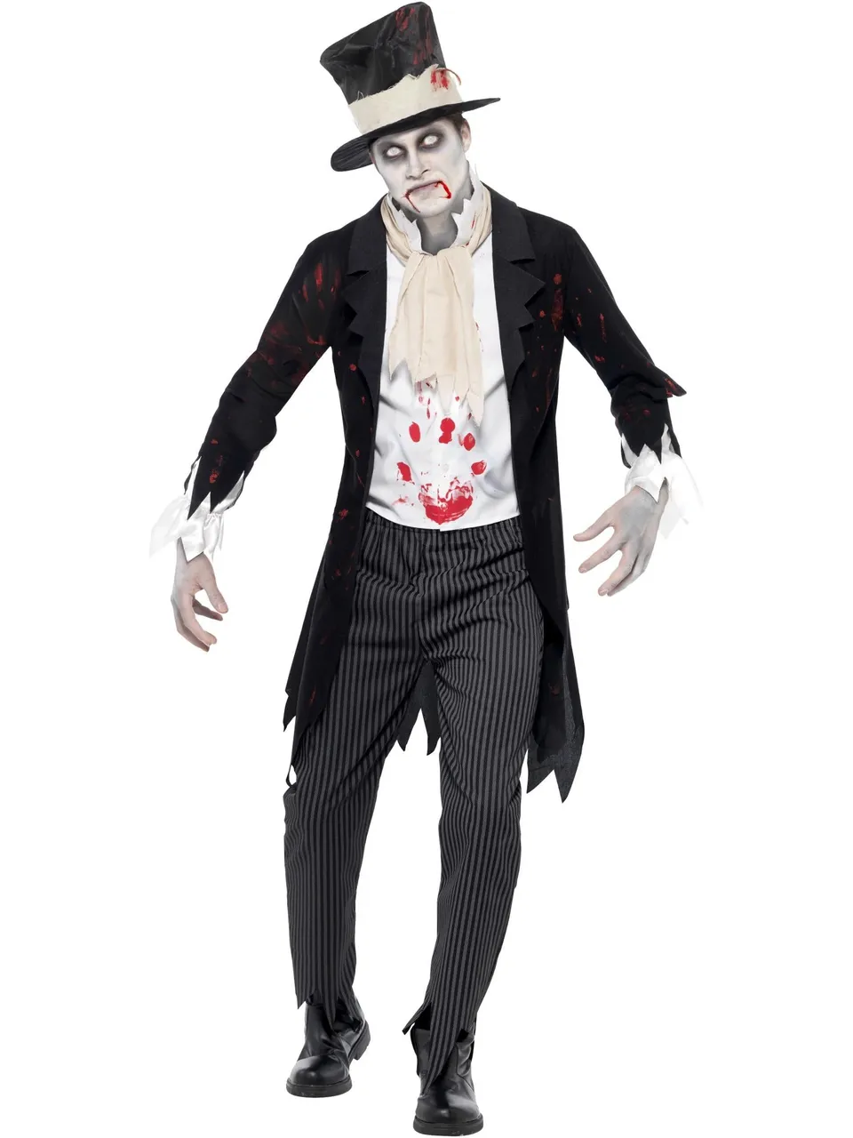 smiffys-fever-zombie-groom-kost-m-herren-m-schwarz image 1