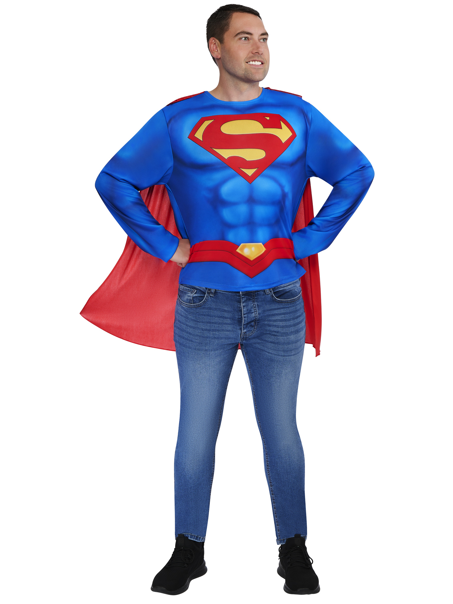 rubies-france-superman-kost-m-top-mit-cape-m-l-muskeln image 5