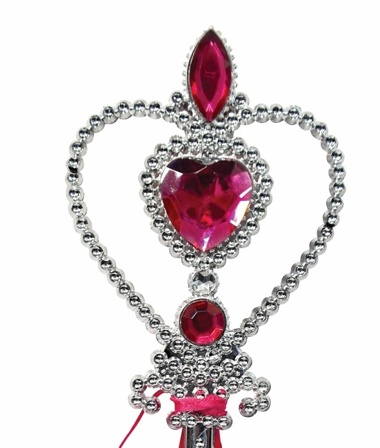 rubies-baguettes-herz-zauberstab-glitzer-mit-juwelen-und-satinband image 2